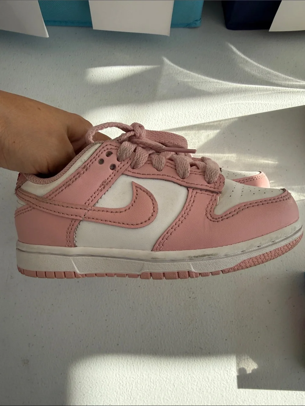 Nike Low-Top Sneakers in Pink and White